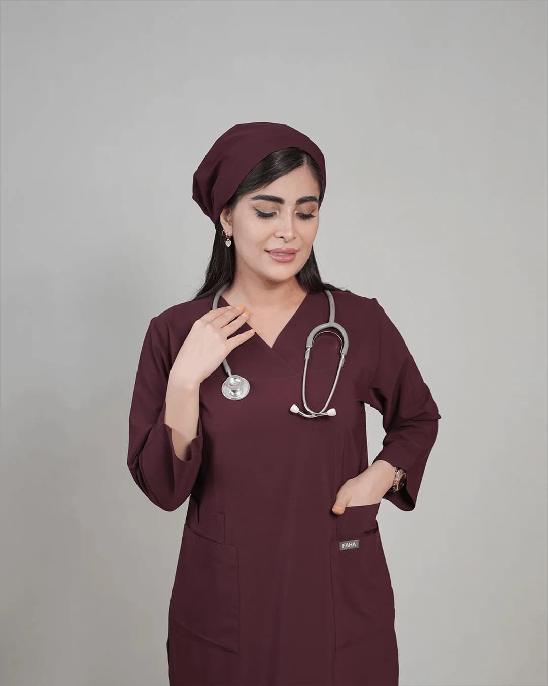اسکراب پزشکی زنانه مدل لوتوس