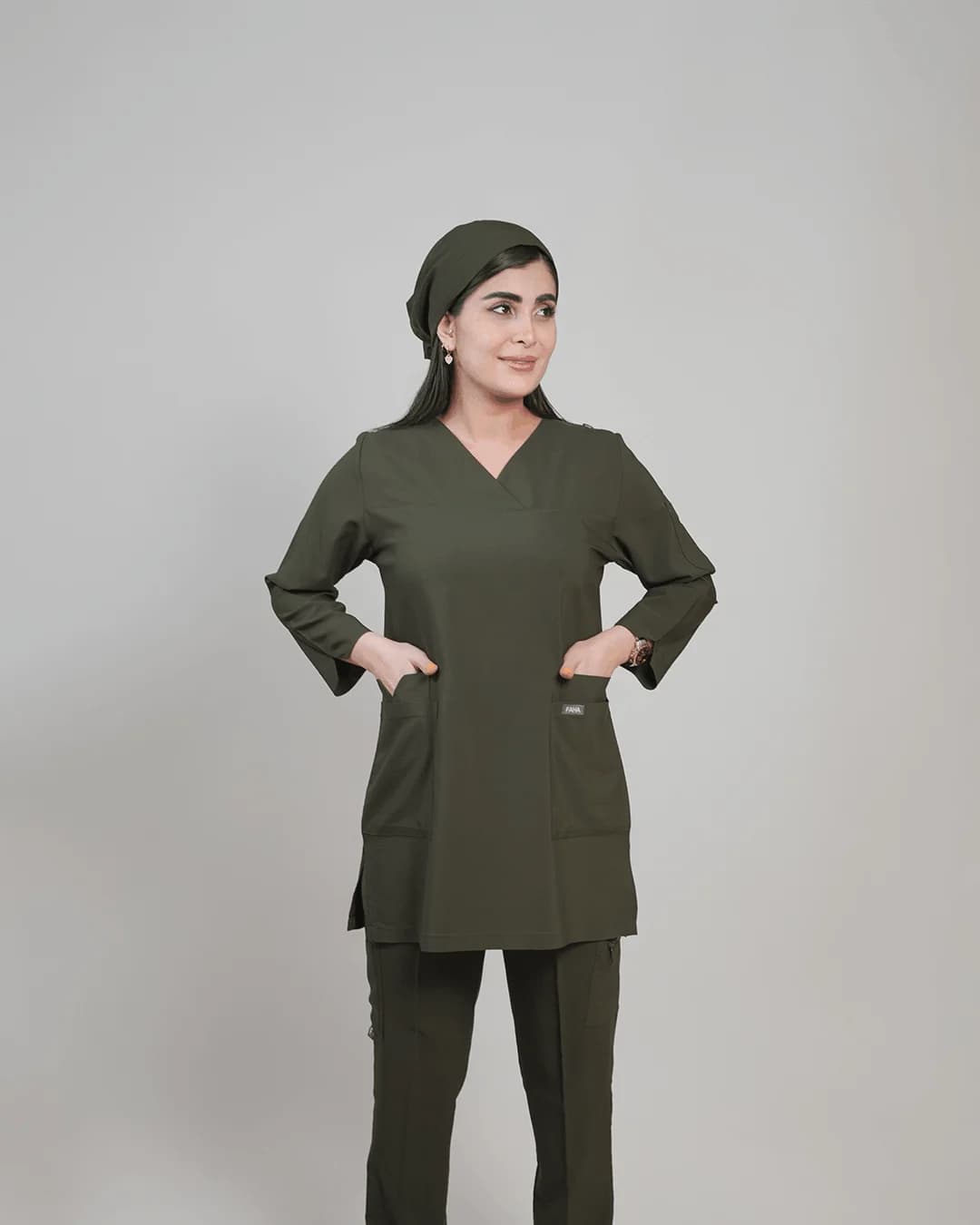 اسکراب پزشکی زنانه مدل لوتوس