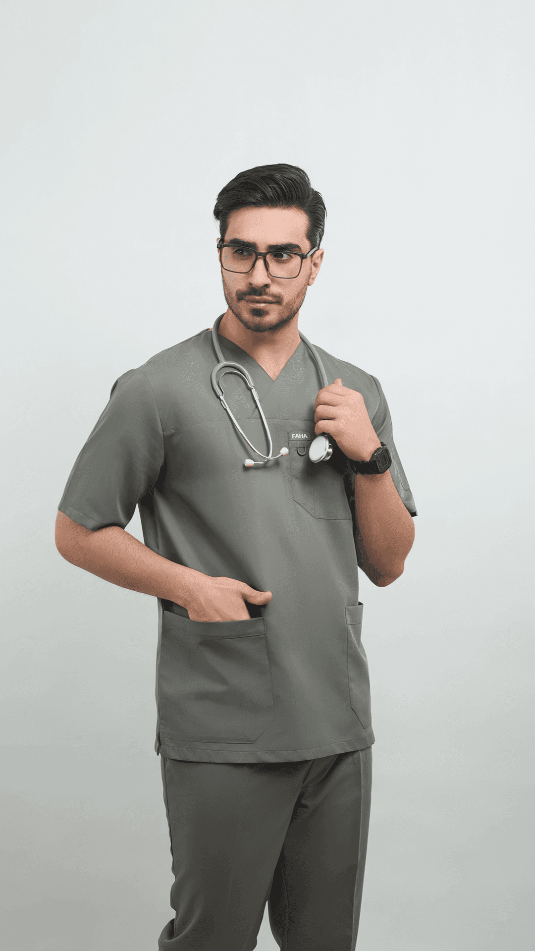 اسکراب پزشکی بدون شلوار یونیسکس مدل الگانت