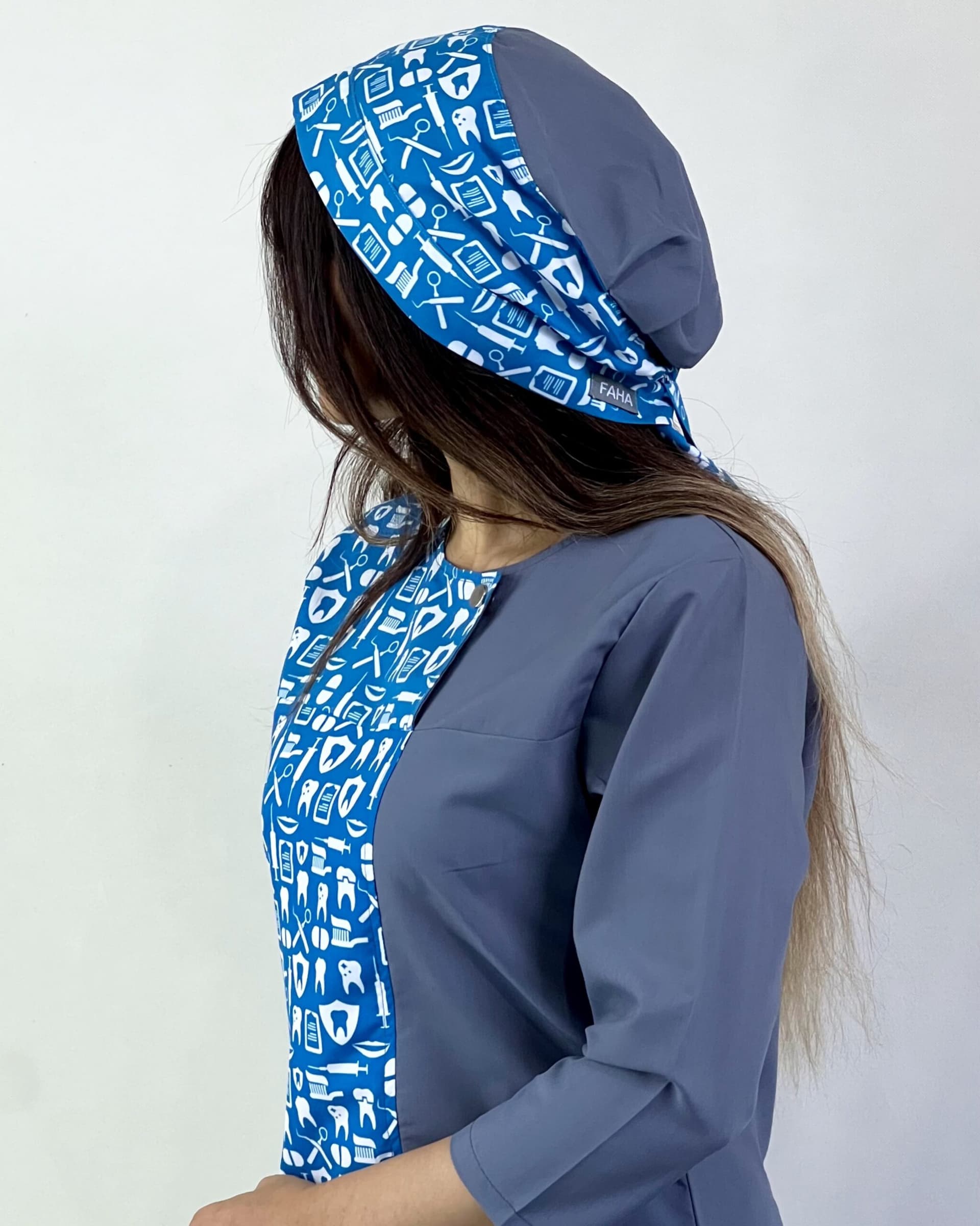 اسکراب پزشکی زنانه طرح دندانپزشکی