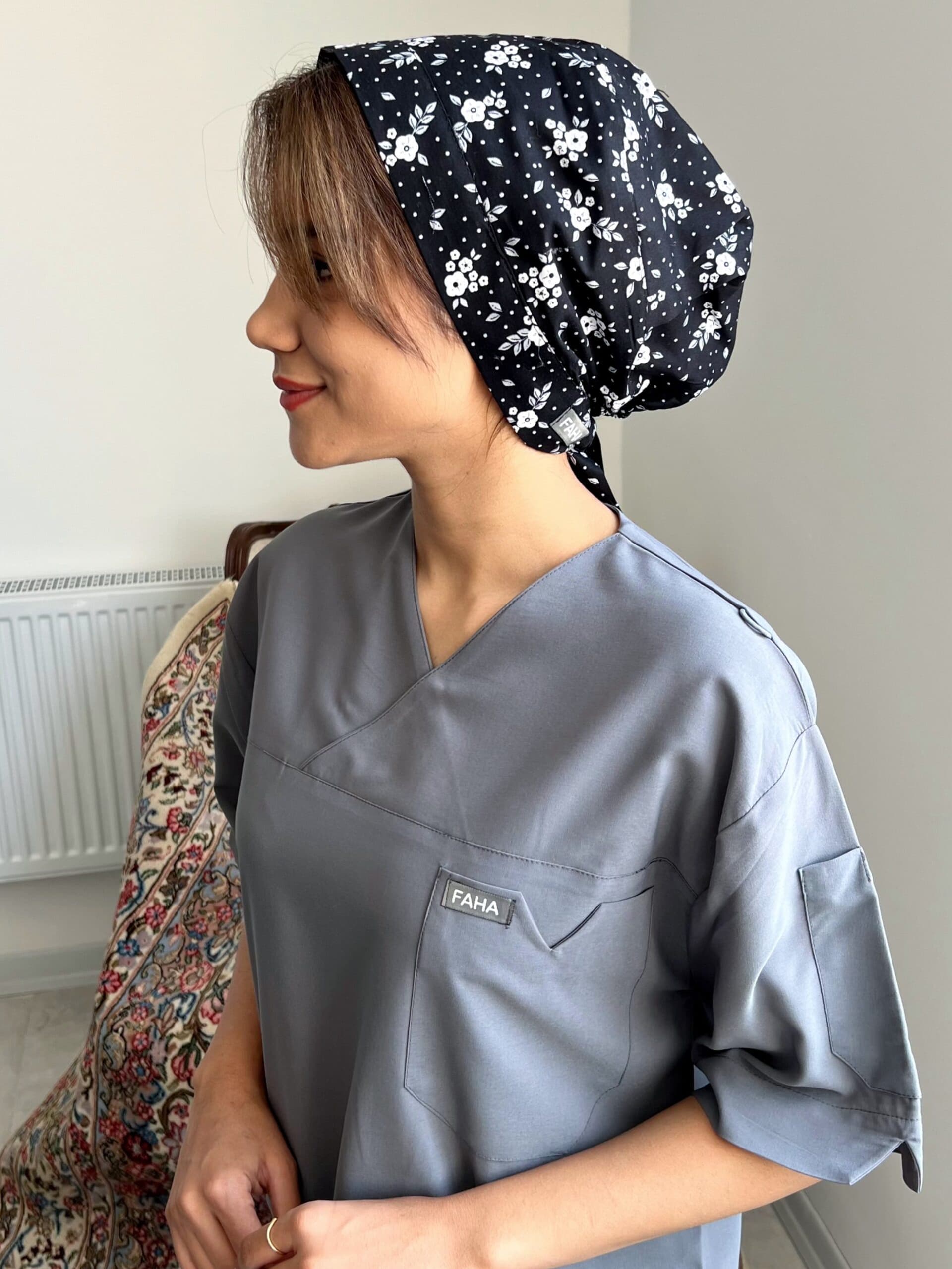 کلاه جراحی طرحدار حجاب