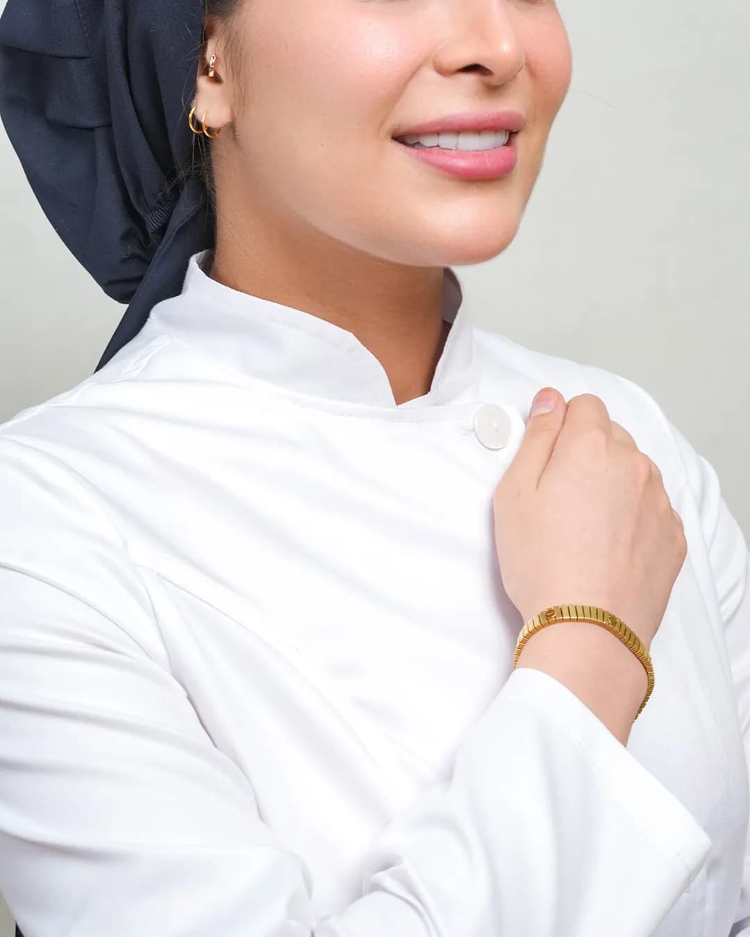 روپوش پزشکی سفید زنانه مدل اسکای