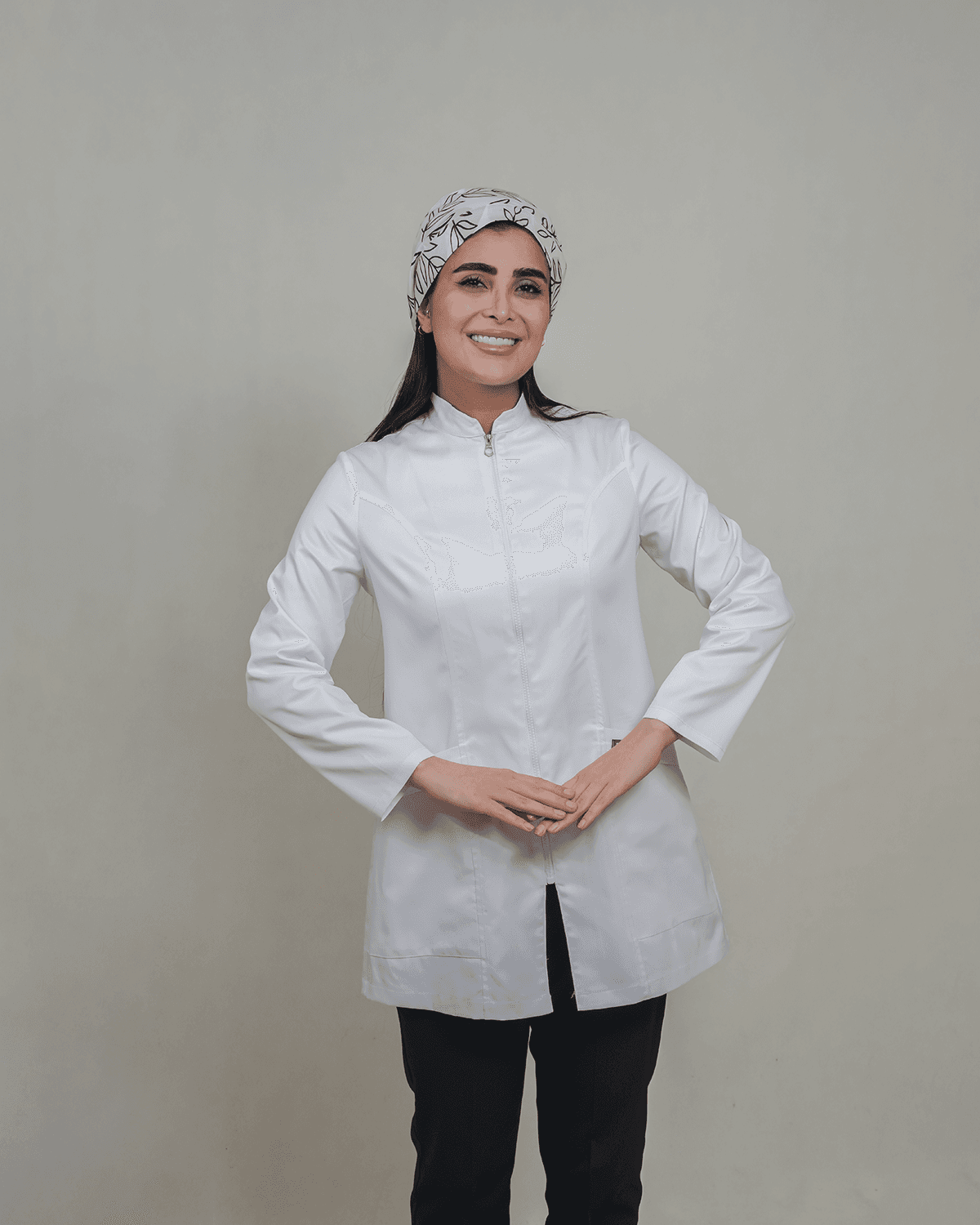 روپوش پزشکی سفید زنانه مدل داو