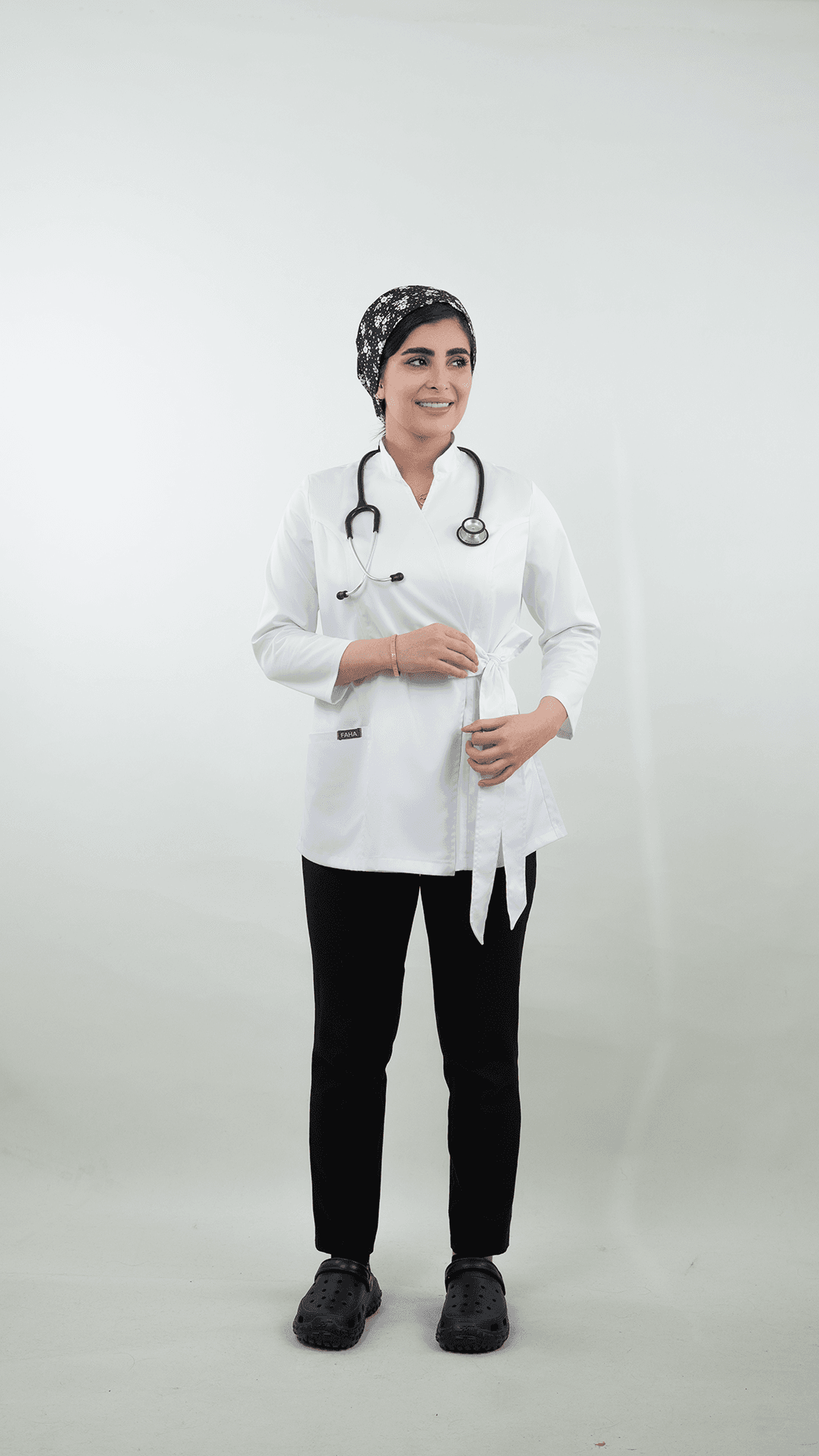 روپوش سفید زنانه مدل لیا