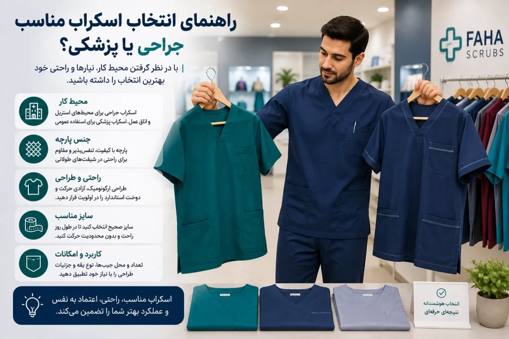 راهنمای انتخاب بین اسکراب جراحی و اسکراب پزشکی